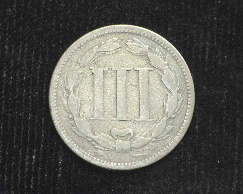 1867 Three Cent Nickel VG - US Coin