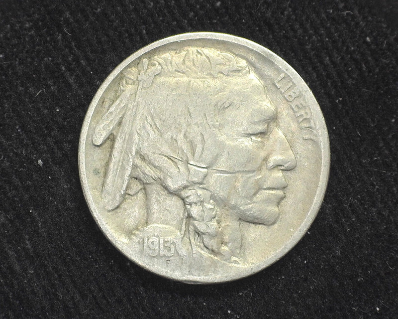 1913 Type 1 Buffalo Nickel F Scratch - US Coin