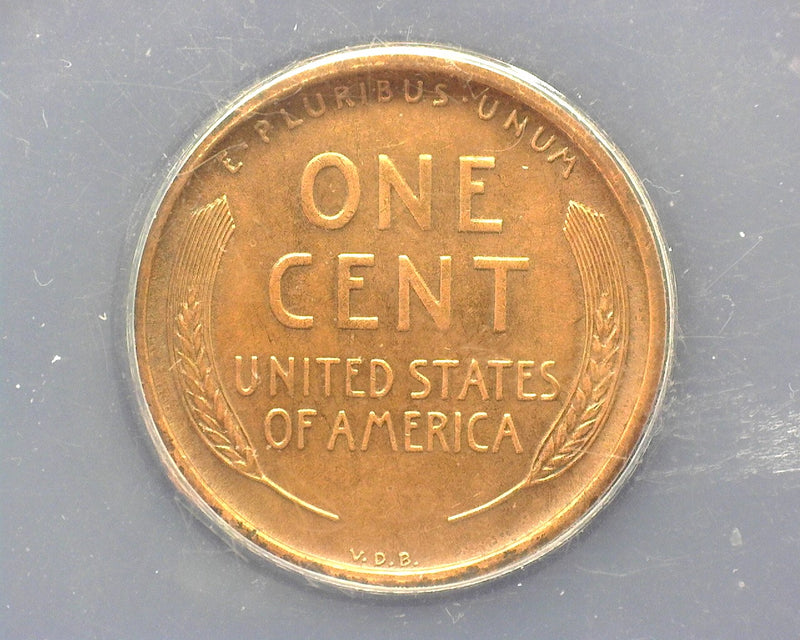 1909 S VDB Lincoln Wheat Cent ANACS AU50 Cleaned - US Coin