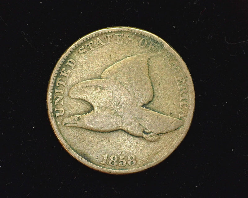 1858 Flying Eagle Penny/Cent G Large letters. - US Coin