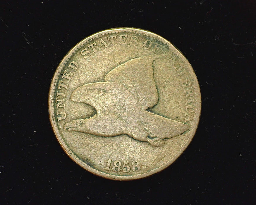 1858 Flying Eagle Penny/Cent G Large letters. - US Coin