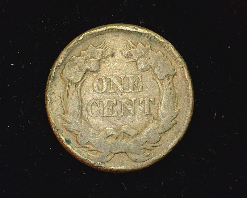 1858 Flying Eagle Penny/Cent F Small letters, rim damage. - US Coin