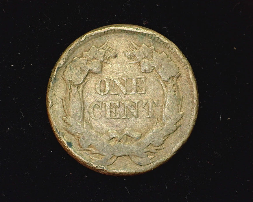 1858 Flying Eagle Penny/Cent F Small letters, rim damage. - US Coin