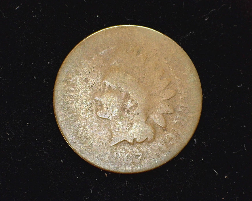 1867 Indian Head Penny/Cent AG - US Coin