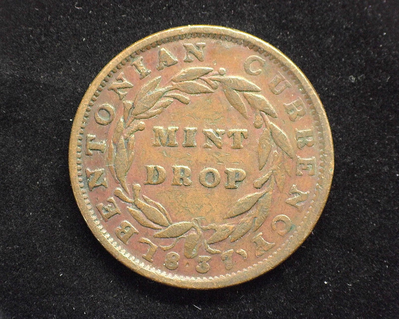 1837 1c Loco Foco Token L-55 HT 63 F - US Coin