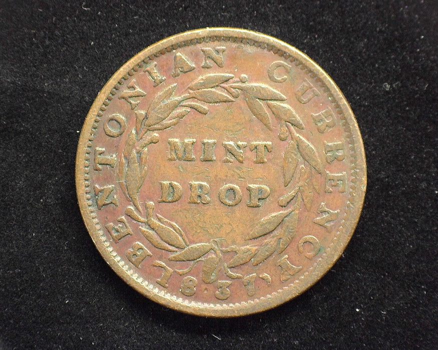 1837 1c Loco Foco Token L-55 HT 63 F - US Coin