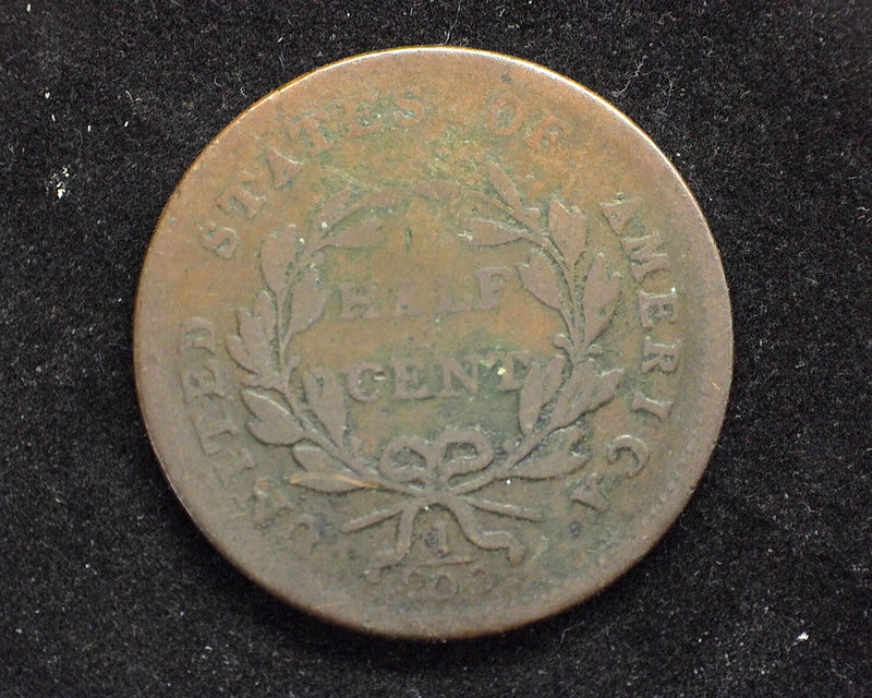 1800 Draped Bust Half Cent G - US Coin
