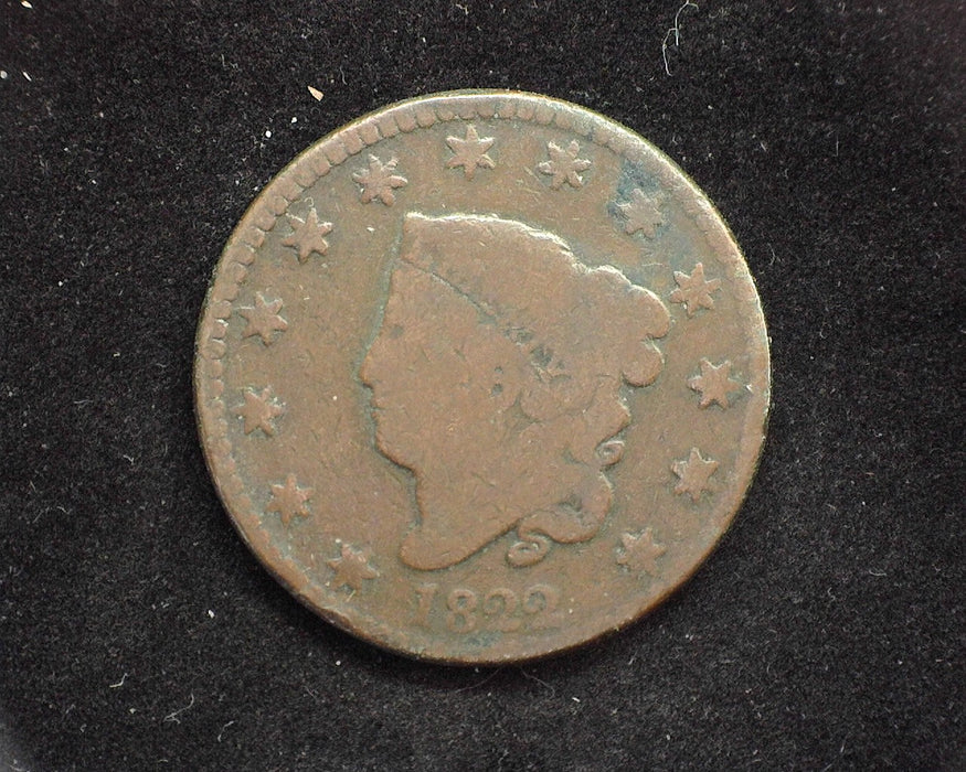 1822 Large Cent Classic Cent G - US Coin