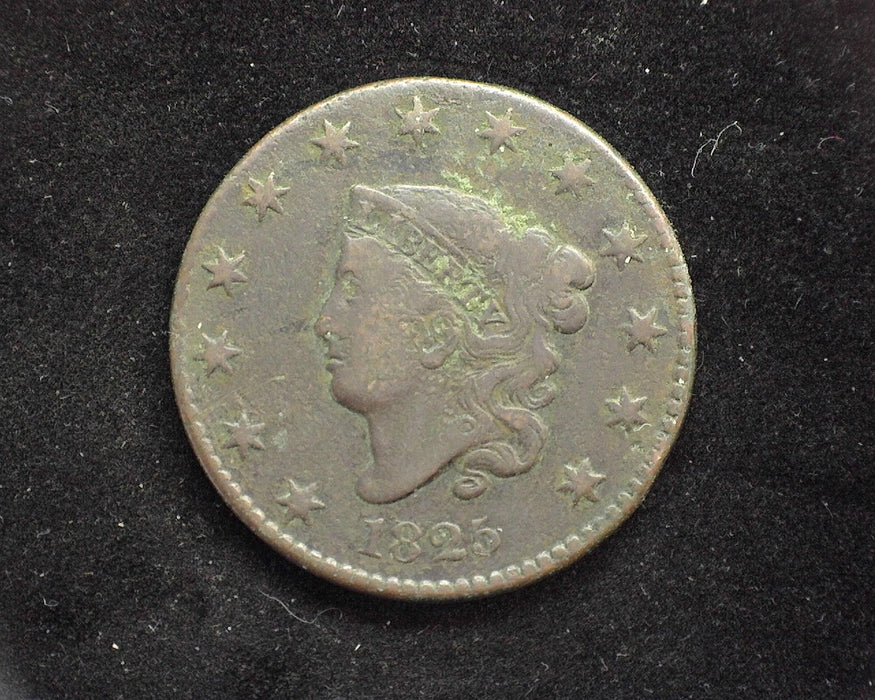 1825 Large Cent Classic Cent F Environmental damage - US Coin