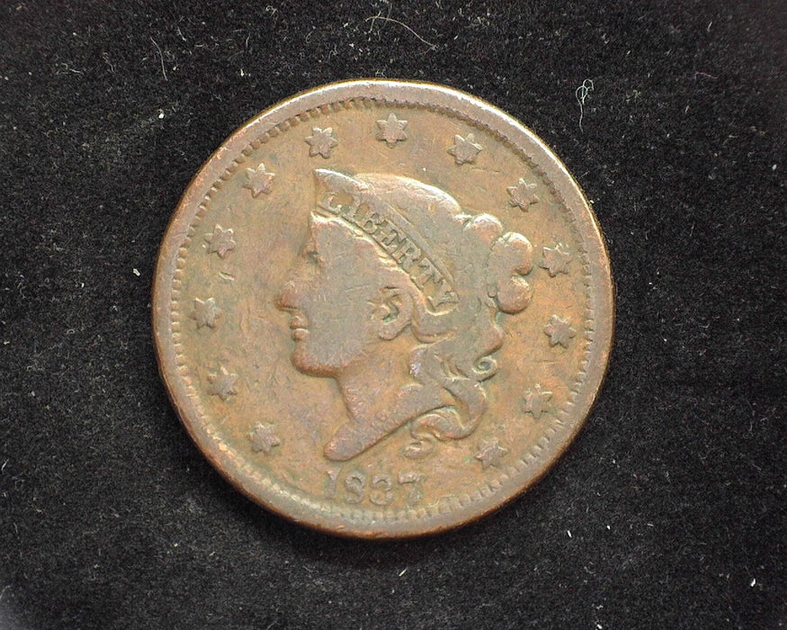 1837 Beaded Large Cent Classic Cent VG - US Coin