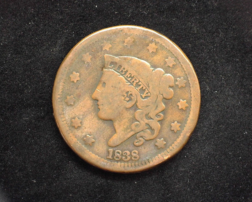 1838 Large Cent Classic Cent G - US Coin