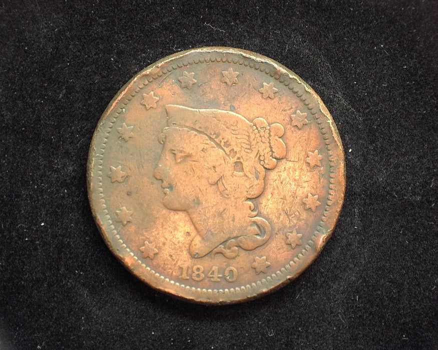 1840 Classic Large Cent VG Slight rim damage - US Coin