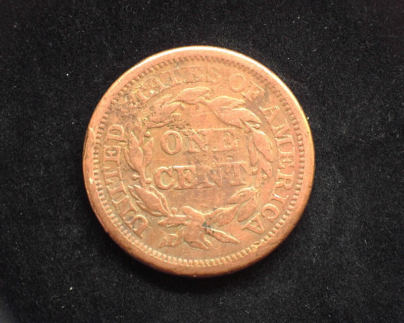 1844 Large Cent Draped Bust VG Cleaned - US Coin