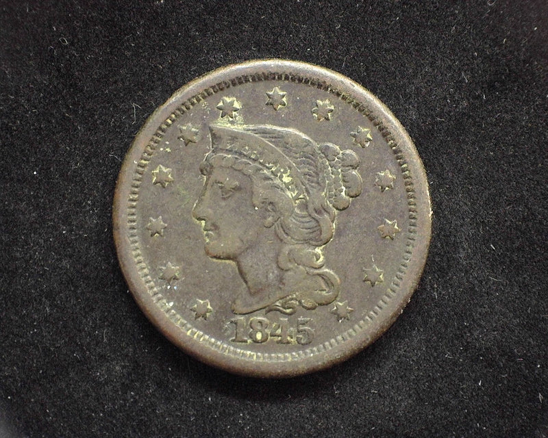 1845 Classic Large Cent VF Environmental damage - US Coin
