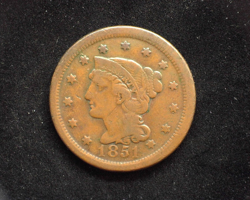 1851 Classic Large Cent F - US Coin