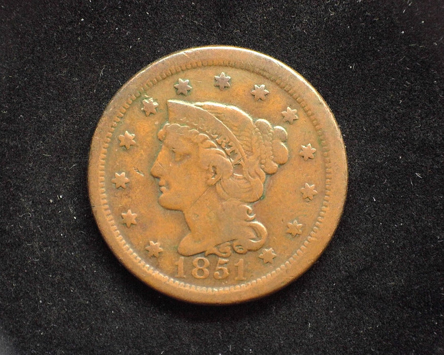 1851 Classic Large Cent F - US Coin