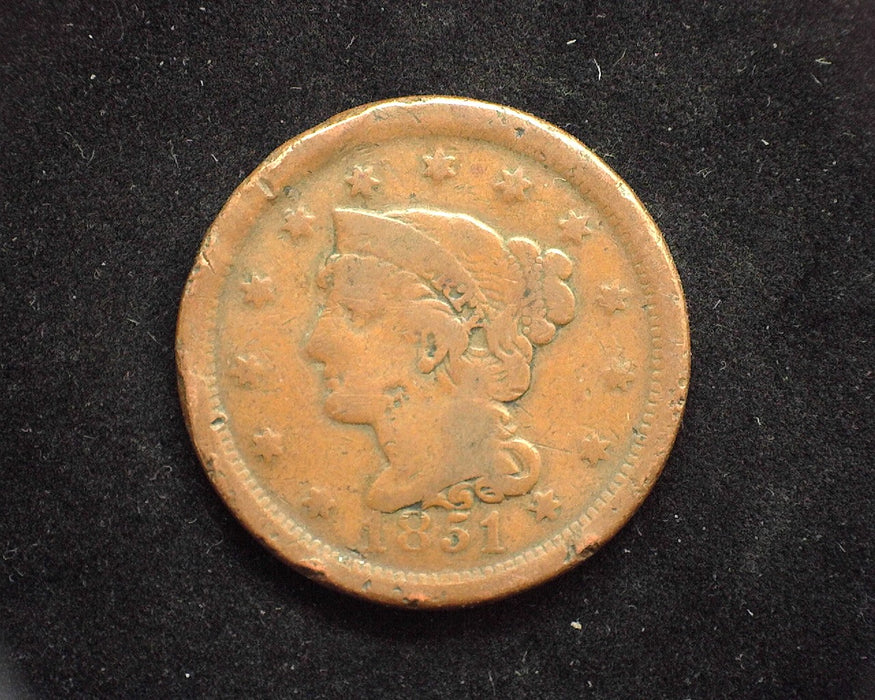 1851 Classic Large Cent VG - US Coin