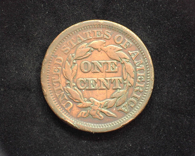 1855 Upright Classic Large Cent VF Cleaned - US Coin