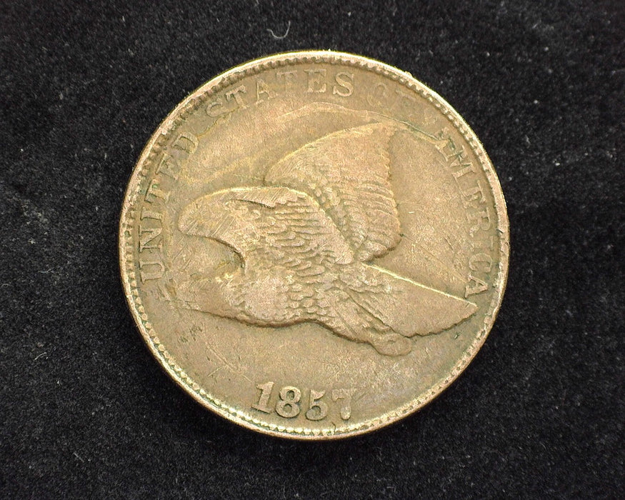 1857 Flying Eagle Penny/Cent VF Scratching - US Coin
