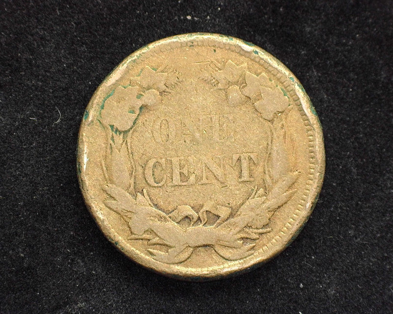 1858 Large letter Flying Eagle Penny/Cent F Edge hits - US Coin