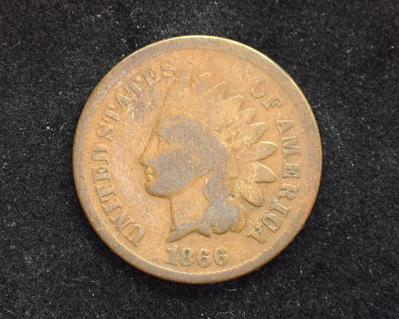 1866/6 Indian Head Penny/Cent G - US Coin