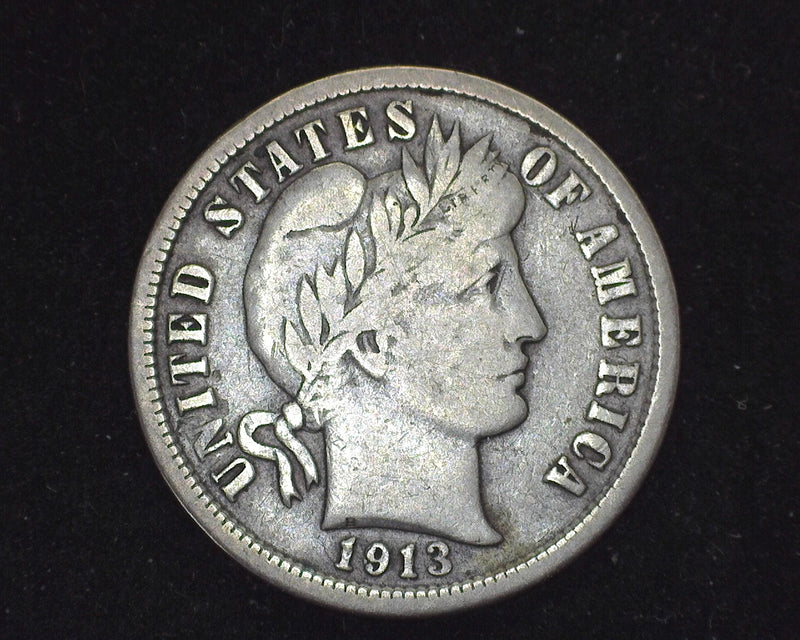 1913 S Barber Dime F - US Coin