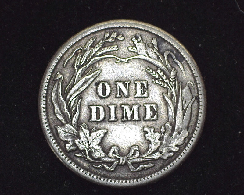 1914 Barber Dime Vf - US Coin
