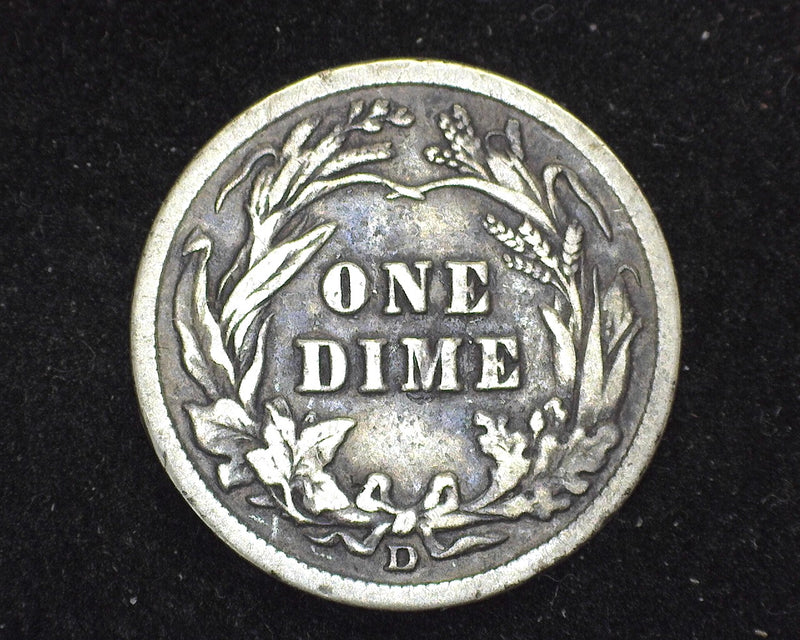 1914 D Barber Dime F - US Coin