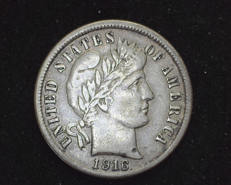 1916 S Barber Dime Vf - US Coin
