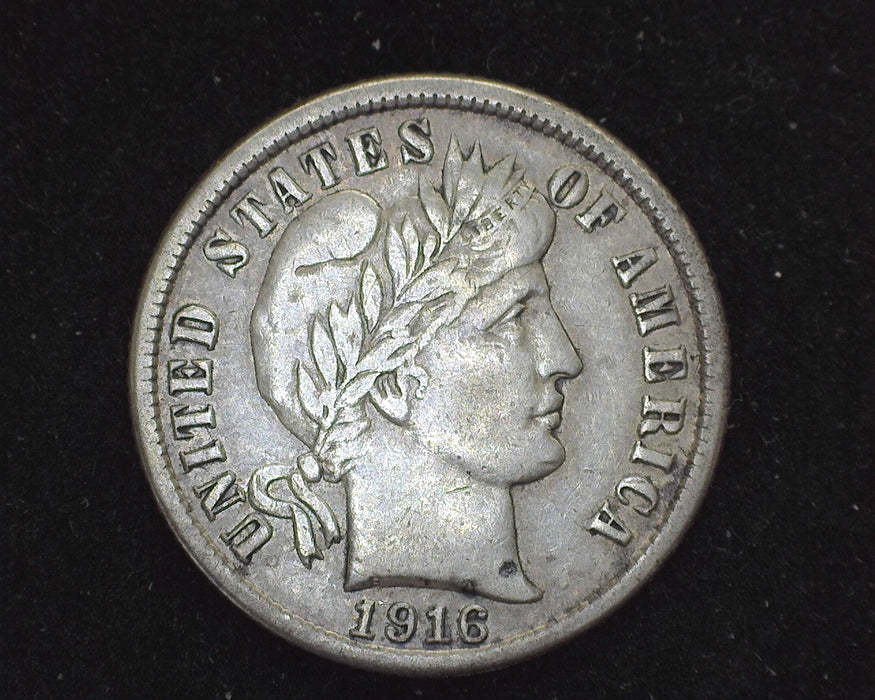 1916 S Barber Dime Vf - US Coin