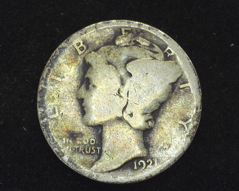 1921 Mercury Dime AG - US Coin