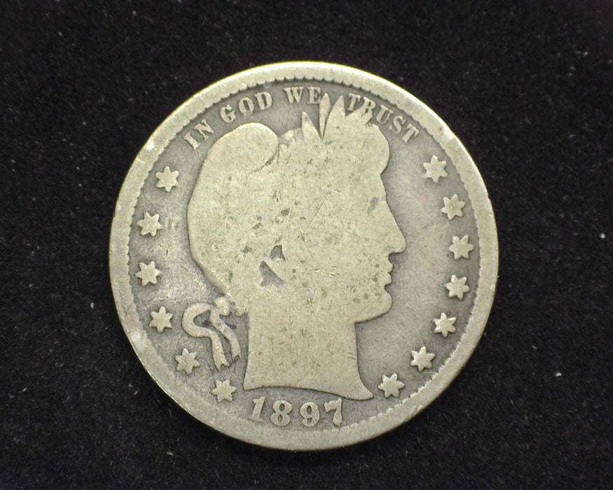 1897 S Barber Quarter G - US Coin