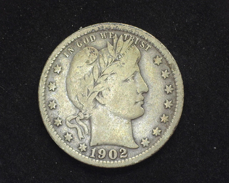1902 Barber Quarter F - US Coin