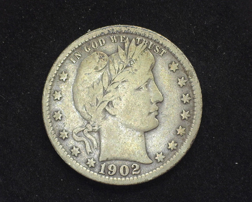 1902 Barber Quarter F - US Coin
