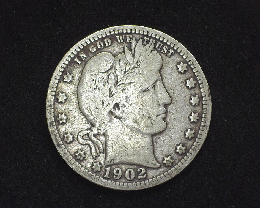 1902 S Barber Quarter F - US Coin