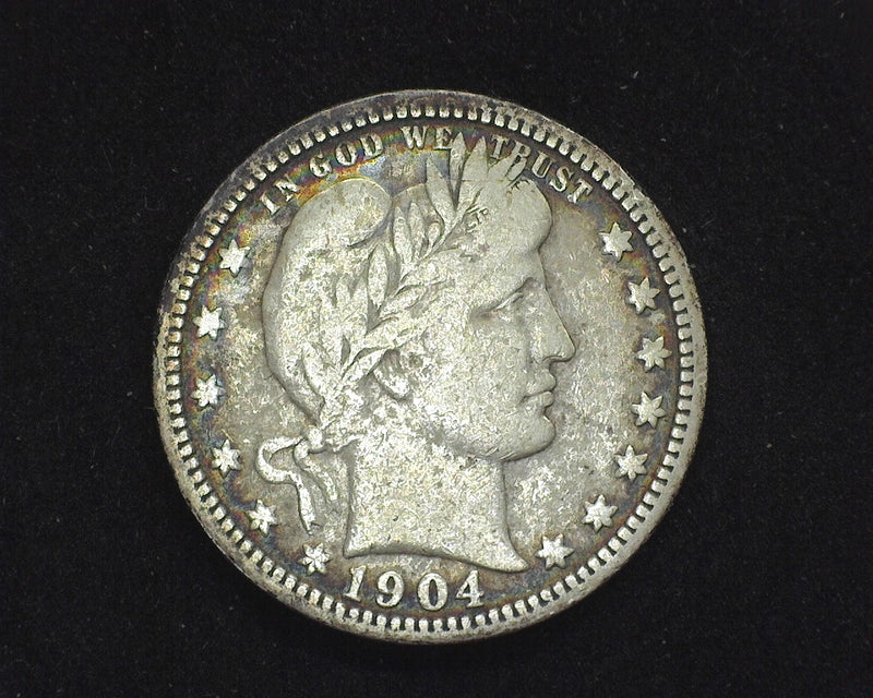 1904 Barber Quarter F - US Coin