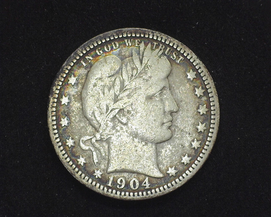1904 Barber Quarter F - US Coin