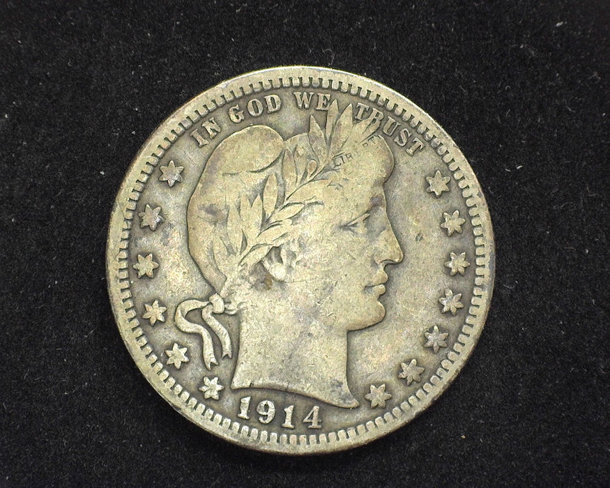 1914 Barber Quarter F - US Coin