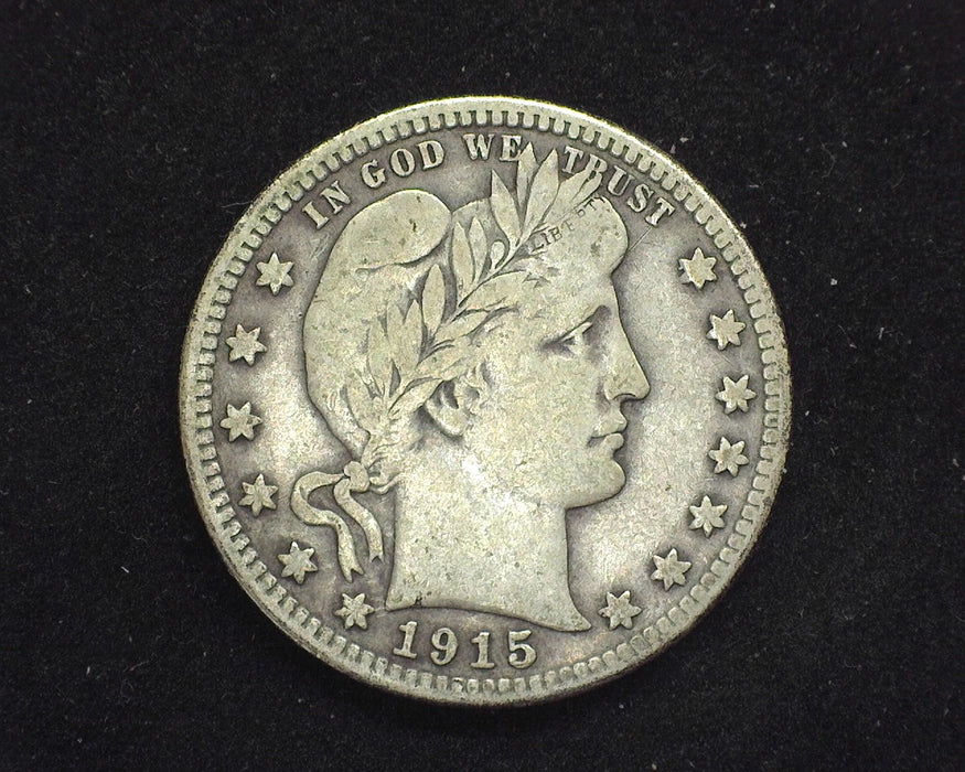 1915 D Barber Quarter F/Vf - US Coin