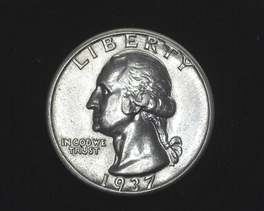 1937 Washington Quarter AU - US Coin