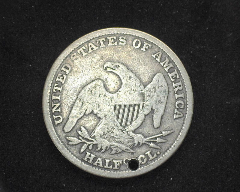 1838 Capped Bust Half Dollar Hole VG - US Coin