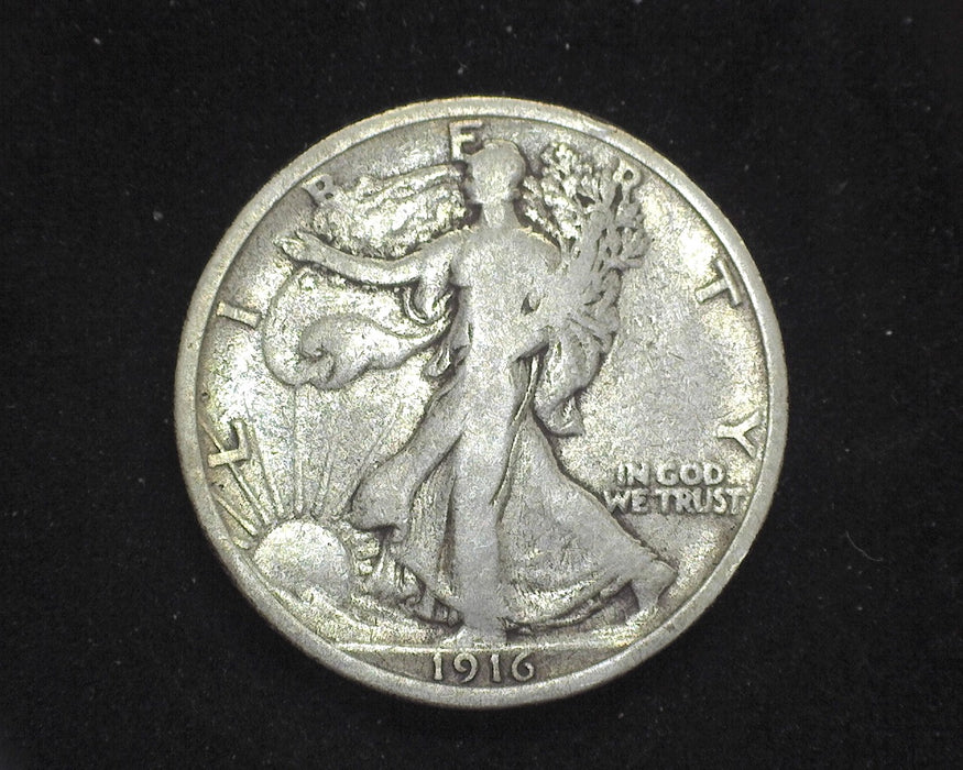1916 Liberty Walking Half Dollar VG - US Coin