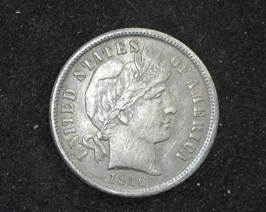 1916 Barber Dime AU - US Coin