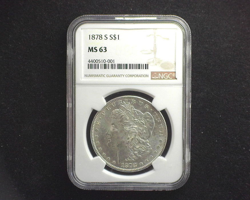 1878 S Morgan Dollar NGC MS 63 - US Coin