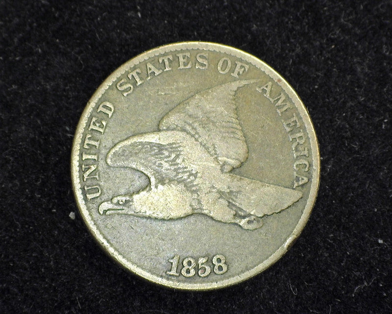 1858 Large letter Flying Eagle F Penny/Cent - US Coin