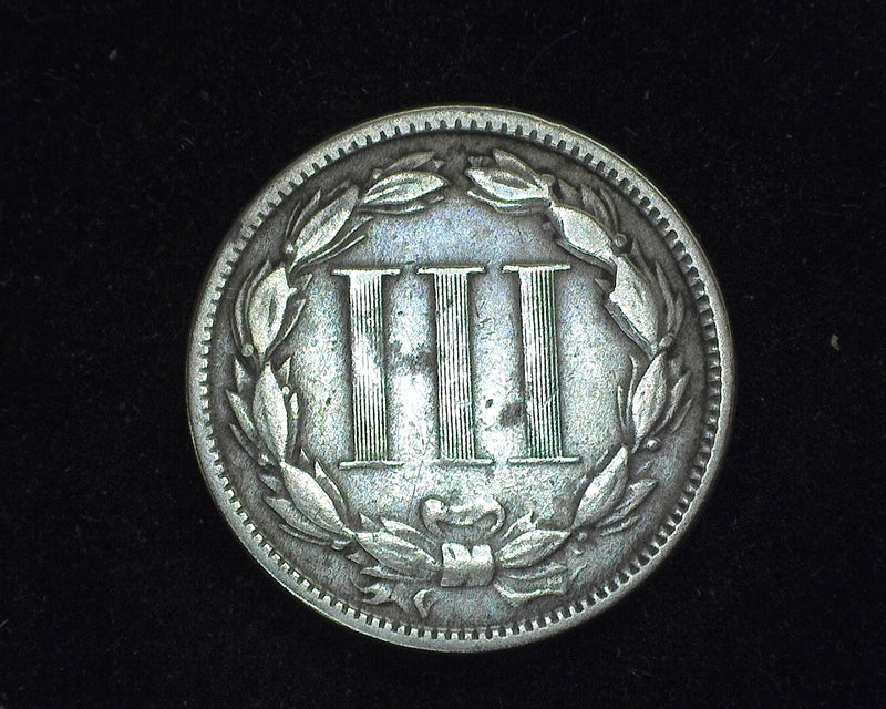 1872 Three Cent Nickle F - US Coin