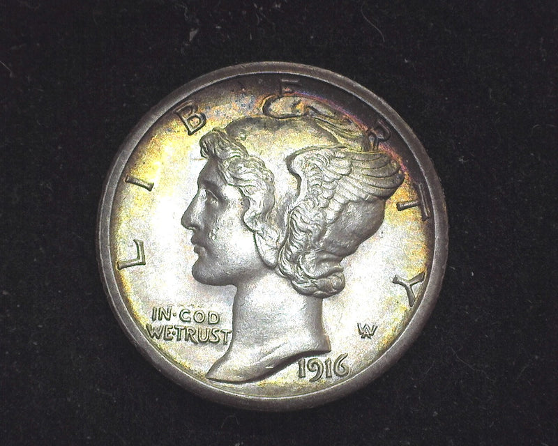 1916 S Mercury Dime AU - US Coin