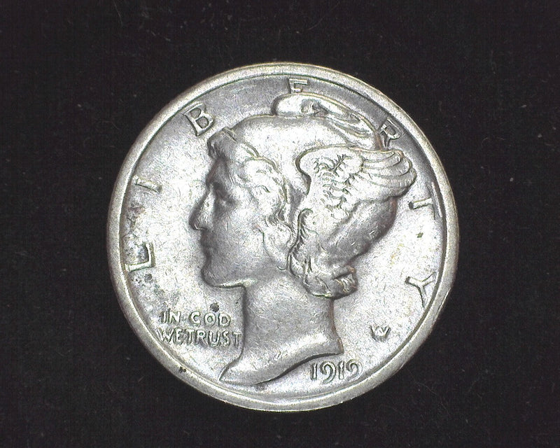 1919 D Mercury Dime F - US Coin