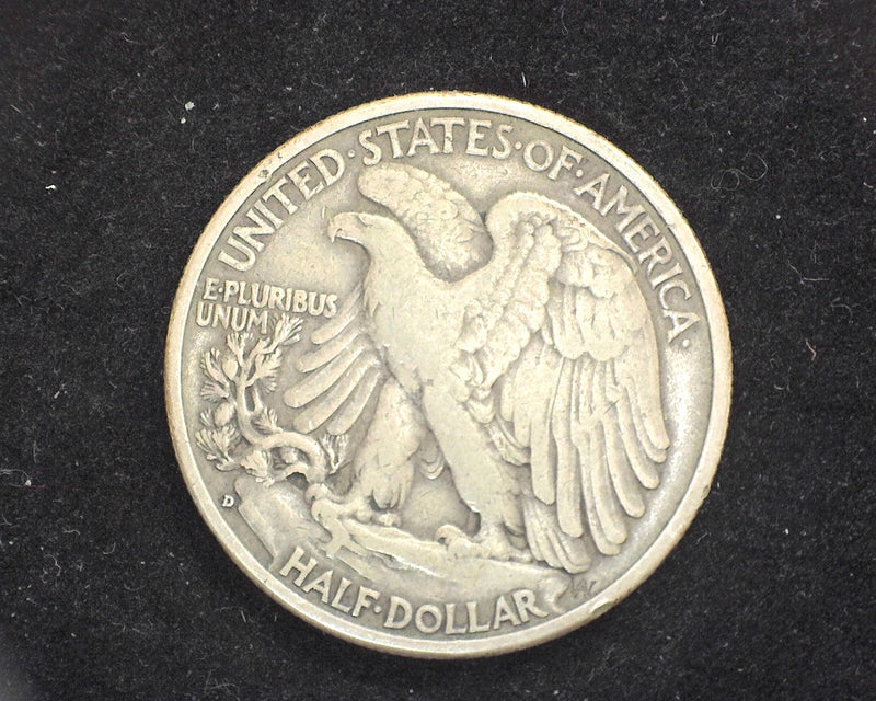 1938 D Liberty Walking Half Dollar VF - US Coin