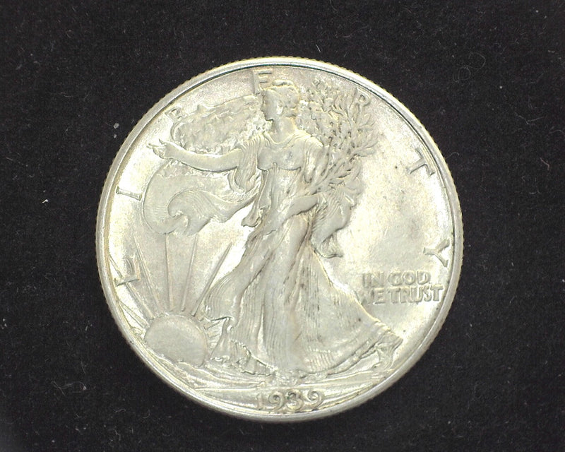 1939 D Liberty Walking Half Dollar AU - US Coin